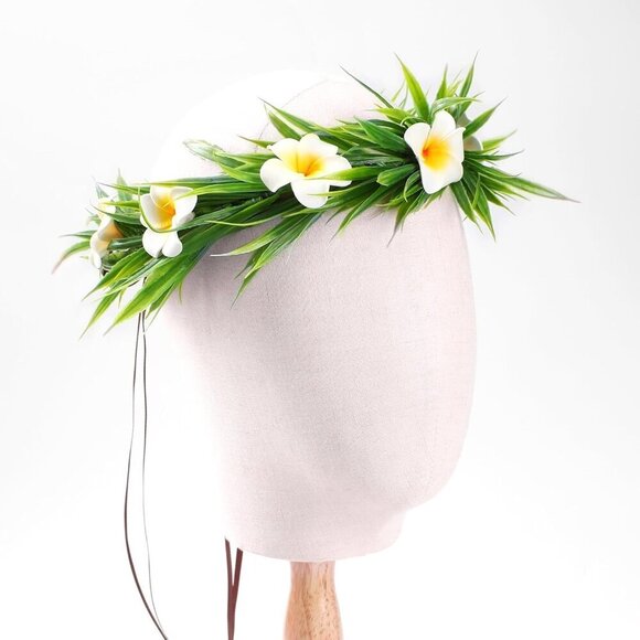 Hawaiian Flower Crown Set Tropical Floral Accessories for Party Beach Costume